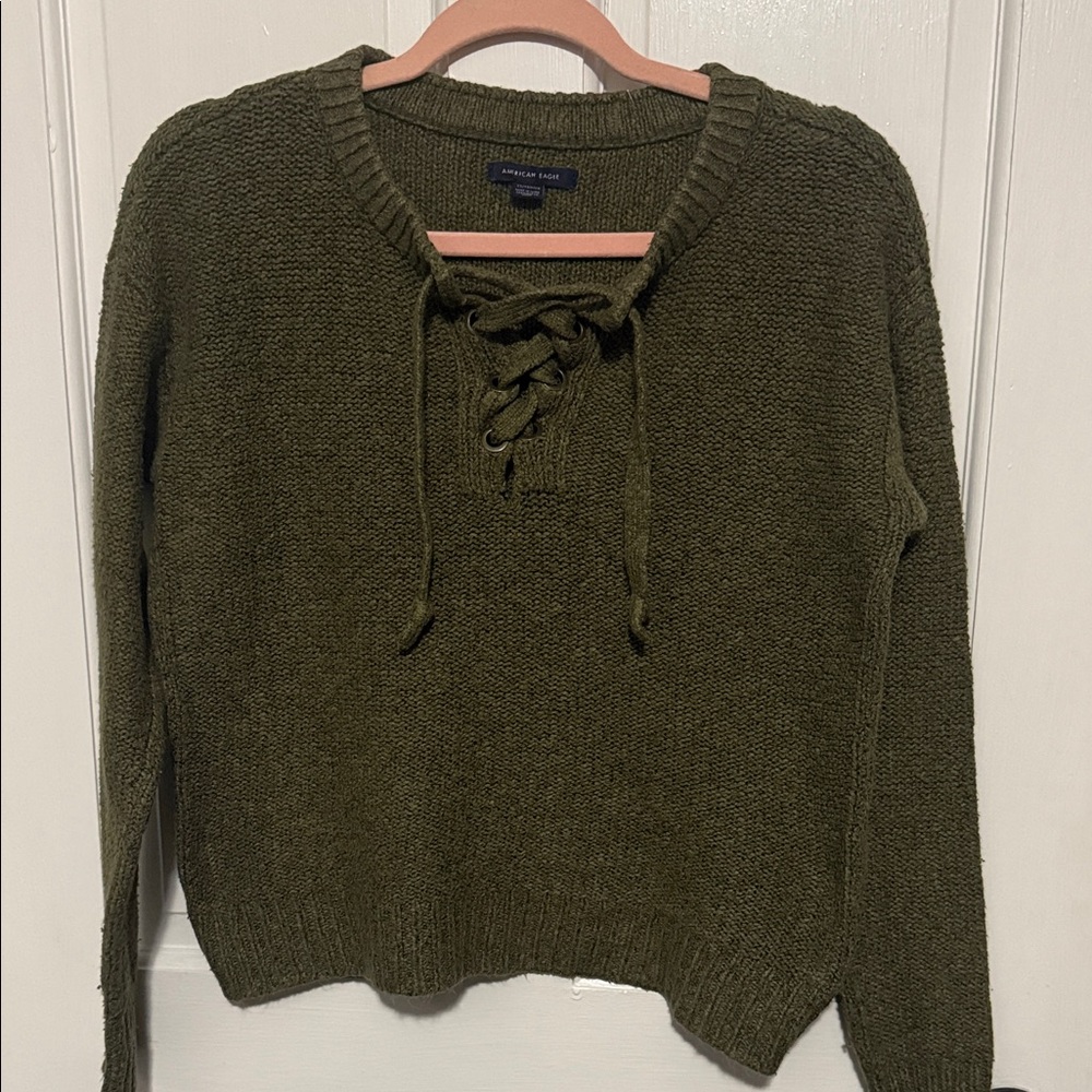 American Eagle Outfitters Olive Sweater